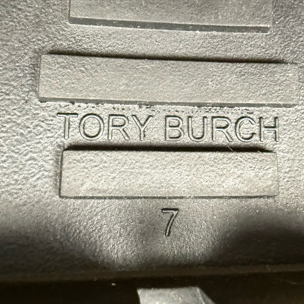 TORY BURCH Black Hurricane Rubber All
Weather Rain Ankle Boots - Picture 9 of 12